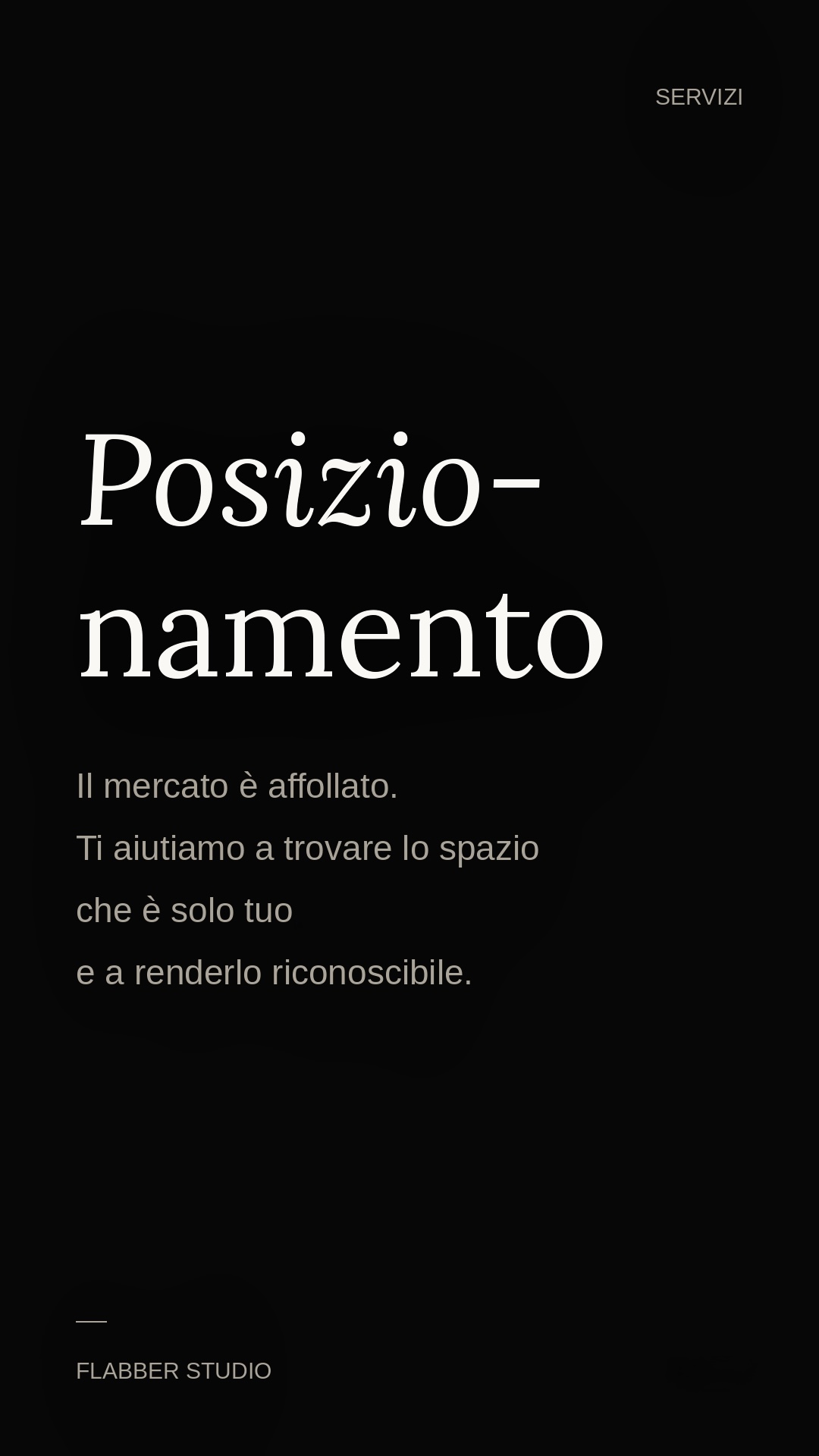 Posizionamento - trovare uno spazio riconoscibile nel mercato